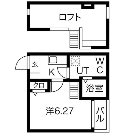 八田駅 徒歩7分 2階の物件間取画像